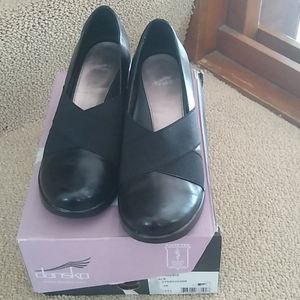 Dansko Black 3" heal Shoes